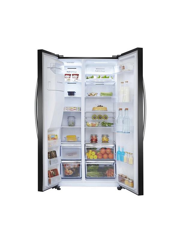 Hisense RS694N4IBE 90cm Wide Side by Side, Water and Ice, American Fridge Freezer - Black - Image 2